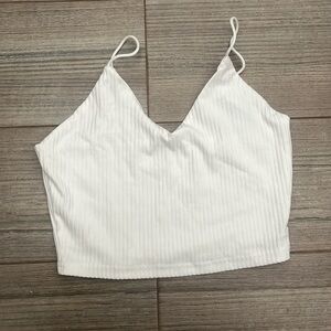 White shein crop top